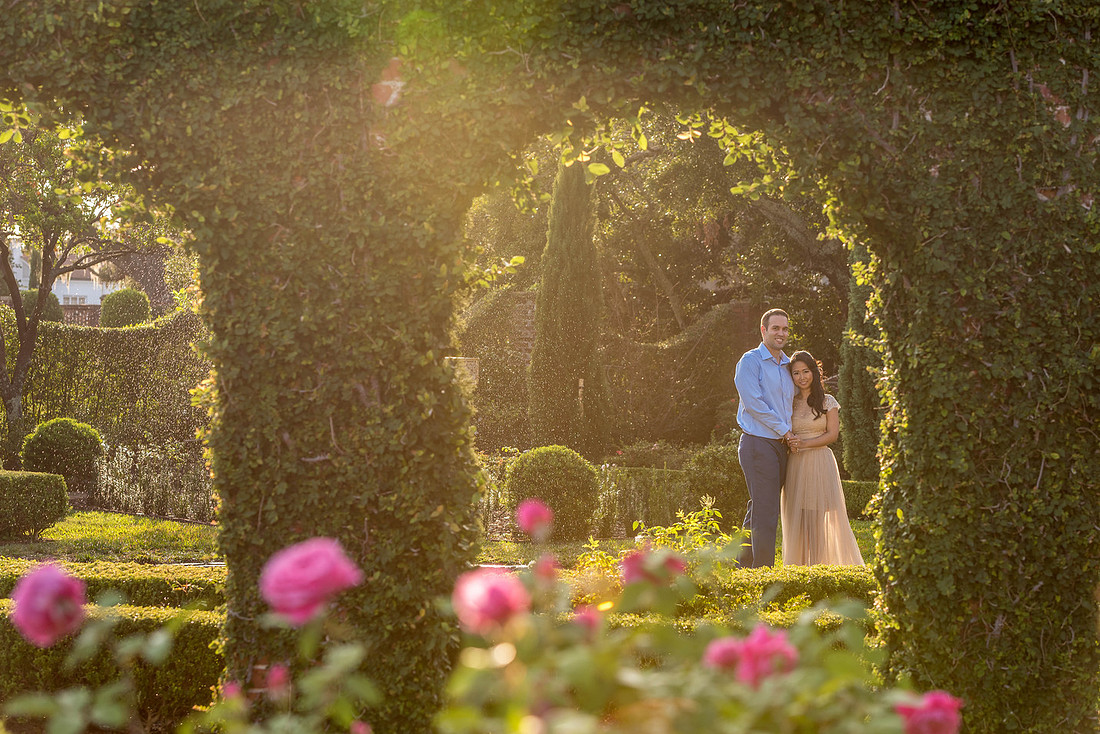 A Fairy tale engagment at the Cummer Museum in Riverside Jacksonville